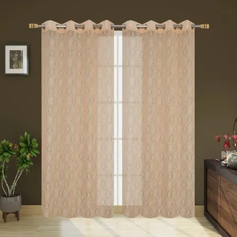 Fancy Polyester Rust Free Rings Door Curtains Pack Of 1