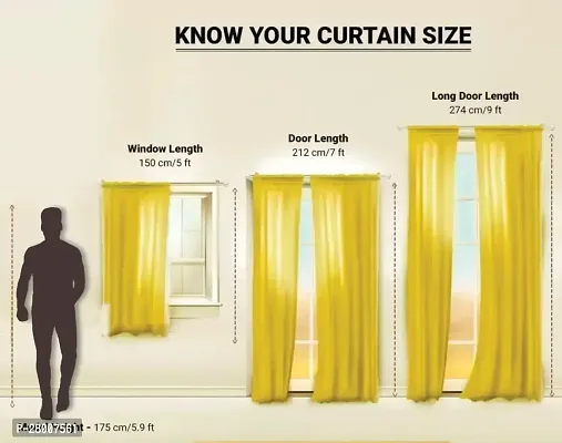 Curtains 5 Feet Long Set of 4-thumb2