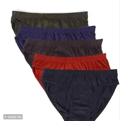 Fancy Multicoloured Cotton Brief For Women Pack Of 5