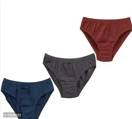 Fancy Multicoloured Cotton Brief For Women Pack Of 3-thumb0