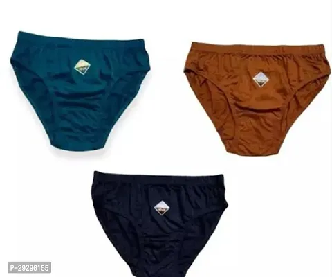 Fancy Multicoloured Cotton Brief For Women Pack Of 3