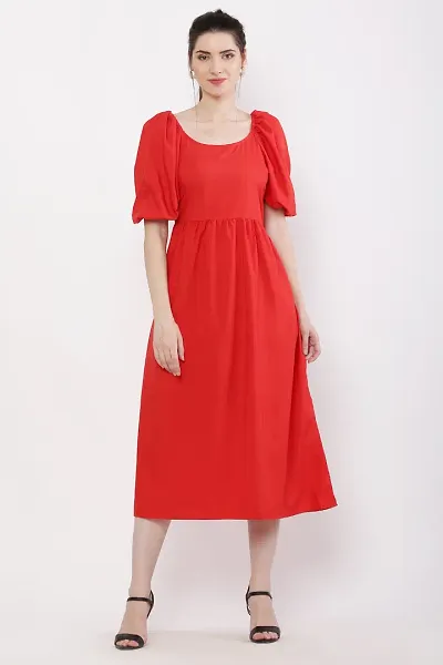 Stylish Crepe Dress For Women