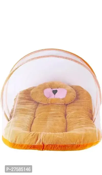 Adorable Orange Baby Sleeping Bedding set with Attached Mosquito Net-thumb0
