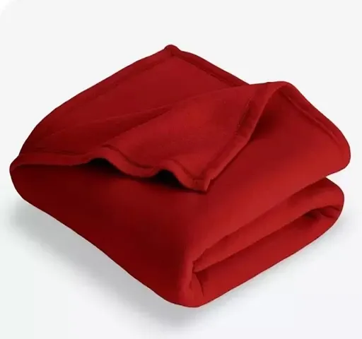 Neekshaa All Season Multipurpose Plain Fleece Polar Single Bed Light Weight Blanket (228 x 152 cm)