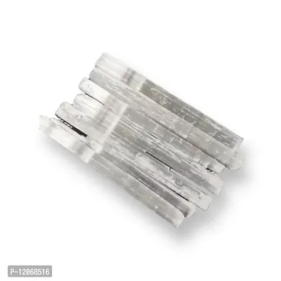 GEMTUB Natural Selenite Crystal Rough Sticks Selenite Crystal raw stick long size 6-7 inch for Reiki Healing Crystal Healing Vastu Dosh Remove Negative Energy Yoga Meditation