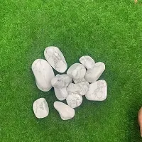 GEMTUB Natural Howlite Tumble Howlite Pebbles Stone for Reiki Healing Crystal Healing Home Decoration and Vastu Correction-thumb1