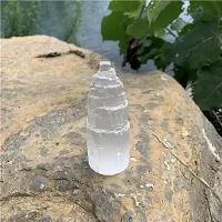 GEMTUB Handcrafted Natural Selenite Tower|Raw/Rough Selenite Crystal Tower for vastu correctionn Reiki Healing  Crystal Healing Remove Negative Energy House Warming Gift-thumb4