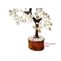 GEMTUB Handcrafted Natural Gomti Chakra Bonsai Fortune Tree for Wealth  Prosperity-Home Office D?cor Spiritual Gift with Golden Wire and 100 Beads Size 7-8 Inches-thumb4