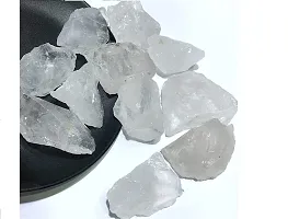 GEMTUB 250 Grams Natural Clear Quartz Raw Stone Natural Clear Quartz Rough Stones Chunk Rock Gemstone for Reiki Healing Meditation Vastu Correction & Home Decoration (250 Grams)-thumb3