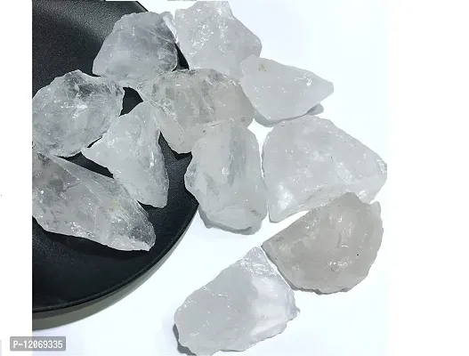 GEMTUB 250 Grams Natural Clear Quartz Raw Stone Natural Clear Quartz Rough Stones Chunk Rock Gemstone for Reiki Healing Meditation Vastu Correction & Home Decoration (250 Grams)-thumb4