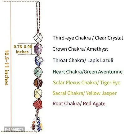 PAIXON Handcrafted 7 Chakras Healing Crystals Home Interior Decoration Car Hanging Ornaments Window Decoration Good Luck Home Decoration for Reiki Healing Good Luck Feng Shui Decorations-thumb3