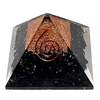 GEMTUB Handcrafted Natural Black Tourmaline Orgone Pyramidd for EMF Protection Reiki Healing, Feng Shui, Vastu, Crystal Healing, Meditation, Vastu Correction, Reiki Grid and Aura Cleaning, (50-60mm)-thumb1