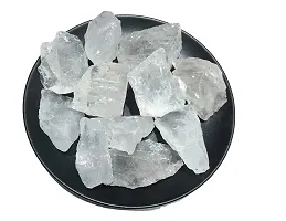 GEMTUB 250 Grams Natural Clear Quartz Raw Stone Natural Clear Quartz Rough Stones Chunk Rock Gemstone for Reiki Healing Meditation Vastu Correction & Home Decoration (250 Grams)-thumb2