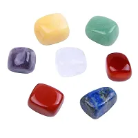 GEMTUB 7 Chakra Tumble Pebbles Stone Set for Reiki Healing Home Decor  Positive Energy-thumb4