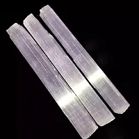 GEMTUB Natural Selenite Crystal Rough Sticks Selenite Crystal raw stick long size 6-7 inch for Reiki Healing Crystal Healing Vastu Dosh Remove Negative Energy Yoga Meditation-thumb1