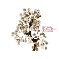 GEMTUB Handcrafted Natural Gomti Chakra Bonsai Fortune Tree for Wealth  Prosperity-Home Office D?cor Spiritual Gift with Golden Wire and 100 Beads Size 7-8 Inches-thumb2