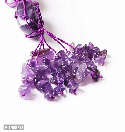 GEMTUB Handcrafted Amethyst Healing Crystals Home Interior Decoration Car Hanging Ornaments Window Decoration Good Luck Home Decoration (Amethyst)-thumb4