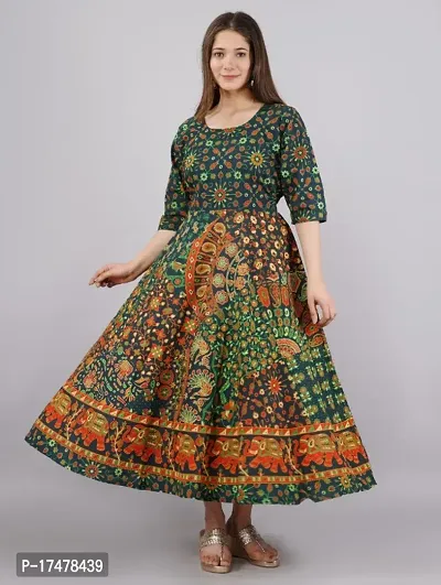 Stylish Women Cotton Anarkali Kurta-thumb0