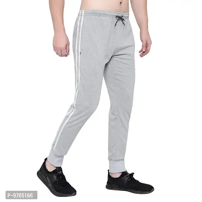 Moyzikh Men's Slim Fit Cotton Jogger Track Pant Grey-thumb0