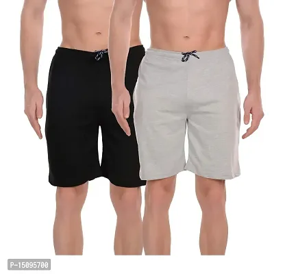 Moyzikh Men's Cotton Shorts | Men's Casualwear | (Pack of 2)-thumb0