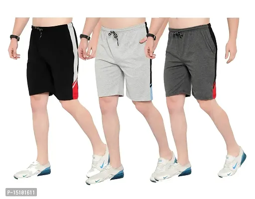 Moyzikh Men's Regular Shorts (Pack of 3)