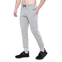 Moyzikh Men's Slim Fit Cotton Jogger Track Pant Grey-thumb2