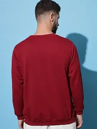 Moyzikh Men's Cotton Round Neck Sweatshirt(Belive-SWT-MAROON-XXL_Maroon_2XL)-thumb4