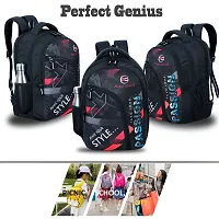 School bag For Men Women Boys Girls/Office School College Teens  Students Bag  Backpack(black)-thumb3