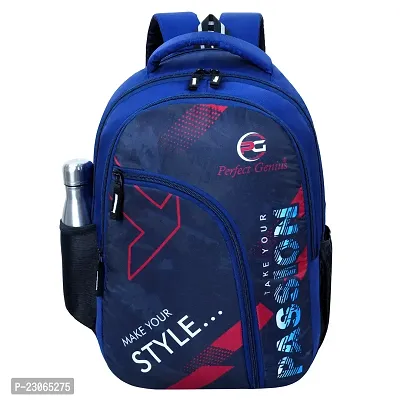 School bag For Men Women Boys Girls/Office School College Teens  Students Bag  Backpack(navy blue)-thumb0