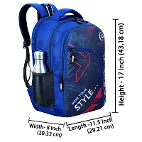 School bag For Men Women Boys Girls/Office School College Teens  Students Bag  Backpack(navy blue)-thumb3