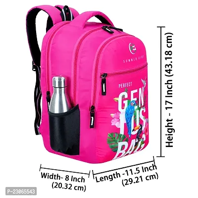 School bag For Men Women Boys Girls/Office School College Teens  Students Bag  Backpack(pink)-thumb2