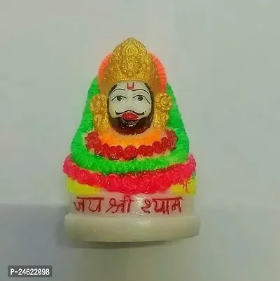 Khatu Shyam Ji Statue Shyam Baba Idol For Home Temple Pooja Idols Home Decor - Multicolor - 3.5 Inches-thumb0