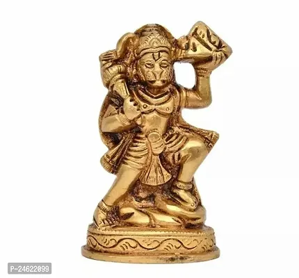 Brass Hanuman Anjaneya Pavan Putra Bajrangbali Maruti Idol Murti Moorti Statue-thumb0