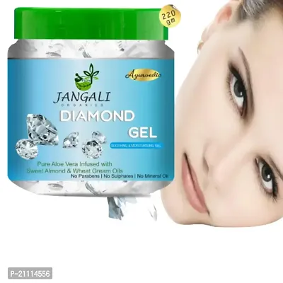 Pure Jangali Organics Pure Jangali Organics Diamond Moisturizer Facial Massage Gel for Face 220gm (ja-bt diamond gel 220gm)