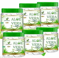 Pure Jangali Organics Pure Aloe Vera  Vitamin E Aloe Vera Gel for Everyday Face Gel (jangali white_aoevera gel_100gm- pack 6)-thumb1