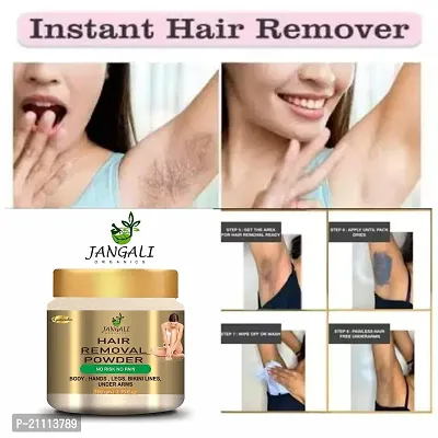 Pure Jangali Organics Instant Hair Removal Powder For All Skin Types -100Gm, Jjd-B-Hair Removal Power, 100gm-thumb2