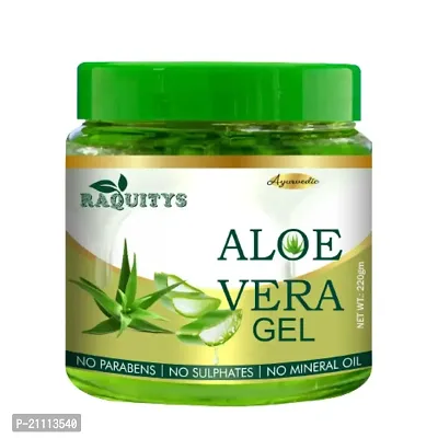 Pure Jangali Organics Pure Aloe Vera  Vitamin E Aloe Vera Gel for Unique Face Gel (RAQ-ALOEVERE GEL-220GM)-thumb0