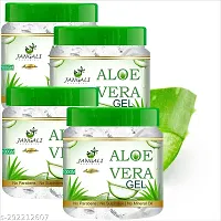 Pure Jangali Organics Pure Aloe Vera  Vitamin E Aloe Vera Gel for Everyday Face Gel (JAN-WHITE-GEL-100G-DE-4 PCS)-thumb1