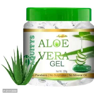 Pure Jangali Organics Pure Aloe Vera  Vitamin E Aloe Vera Gel for Useful Face Gel (RAQ-WH-ALOEVERA GEL=220)