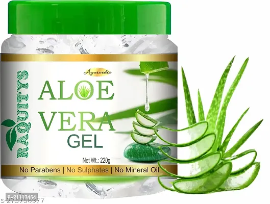 Pure Jangali Organics Pure Aloe Vera  Vitamin E Aloe Vera Gel for Useful Face Gel (aloe vera gel 220 g pure gel-W)-thumb2