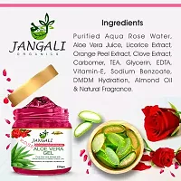 Natural Pure Rose Aloe Vera Gel For Face And Hair Massage (220 Gm)-thumb3