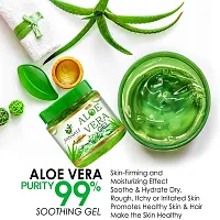 Pure Jangali Organics 100% Pure Aloe Vera Gel - Repairing  Soothing for Face, Body  Hair - 220 g-thumb3