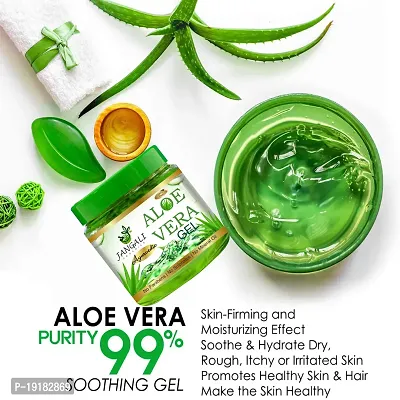 Pure Jangali Organics 100% Pure Aloe Vera Gel - Repairing  Soothing for Face, Body  Hair - 220 g-thumb4