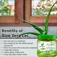 Pure Jangali Organics 100% Pure Aloe Vera Gel - Repairing  Soothing for Face, Body  Hair - 220 g-thumb1