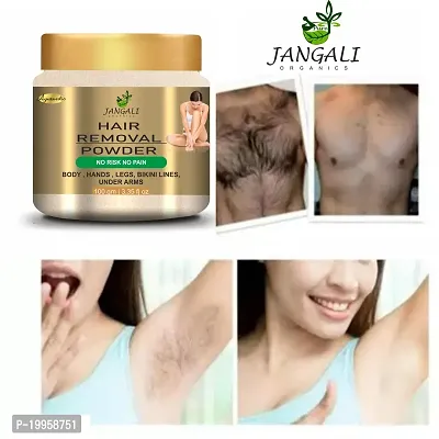 FACIAL WAX - 10 MINUTE PAINLESS HERBAL WAX POWDER Organic | BEST BIKINI WAX | Organic Facial Wax | Herbal Waxing Powder Wax Powder | Wax Powder Ghar | Natural Face Hair Removal Wax Powder | Instant Ha-thumb2