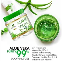 Pure Jangali Organics Aloe Vera Gel For Face, with Pure Aloe Vera  Vitamin E for Skin and Hair, 100g (Pack of 3) (JAN-WHITE-GEL-100G-PACK 3..)-thumb3