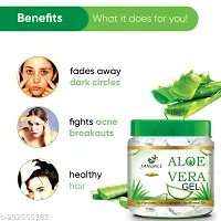 Pure Jangali Organics Aloe Vera Gel For Face, with Pure Aloe Vera  Vitamin E for Skin and Hair, 100g (Pack of 2) (JAN-WHITE-GEL-100G-PACK 2-e)-thumb1