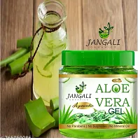 Pure Jangali Organics Aloe Vera Gel For Face, with Pure Aloe Vera  Vitamin E for Skin and Hair, Combo Pack (JAN-ALOE VERA GEL +GLYCRIN PACK 2)-thumb1