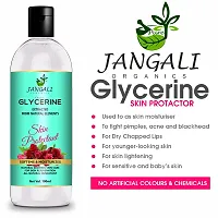 Pure Jangali Organics Aloe Vera Gel For Face, with Pure Aloe Vera  Vitamin E for Skin and Hair, Combo Pack (JAN-ROSE GEL +GLYCRIN 100 ML)-thumb3