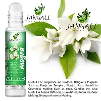 Pure Jangali Organics Natural Herbal Undiluted Floral Mogra Attar Perfume for Unisex, 10ml, jo re mogra attar 10ml pack 2-thumb2